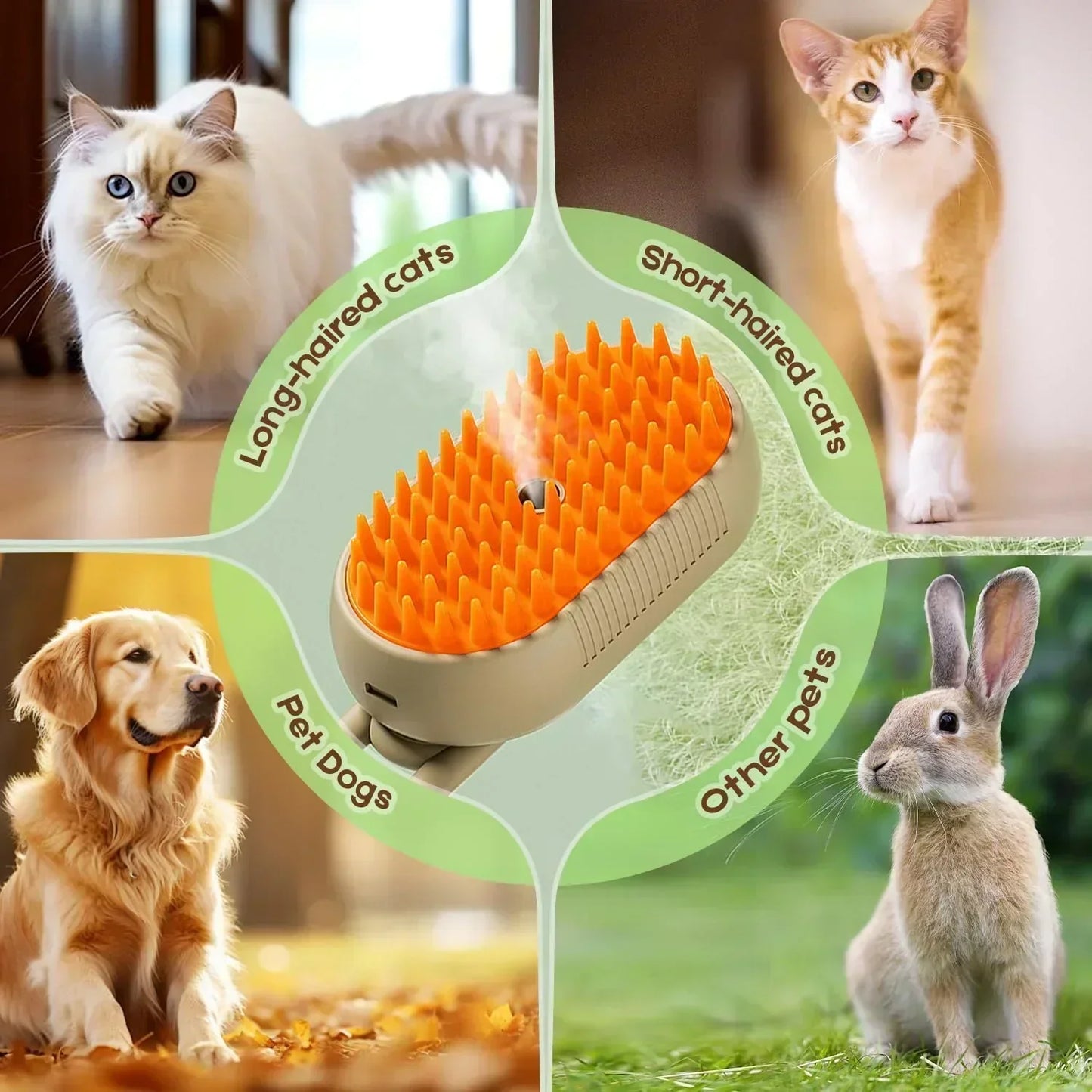 🐱🐶✨3 в 1 парни четки за домашни любимци