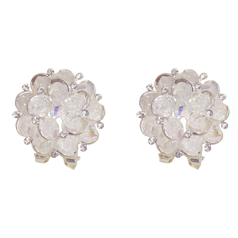 📢📢¡50% de descuento! ⏰Elegantes y brillantes pendientes con motivo floral.-ES