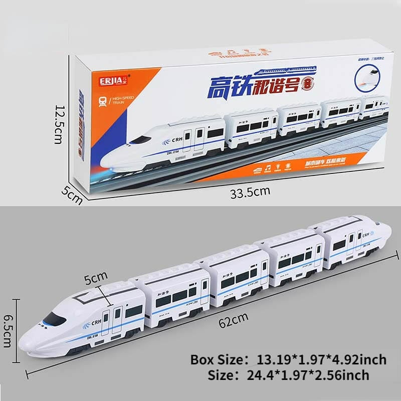 🔥Electric Universal High-Speed Rail Simulation Harmony Train Toy