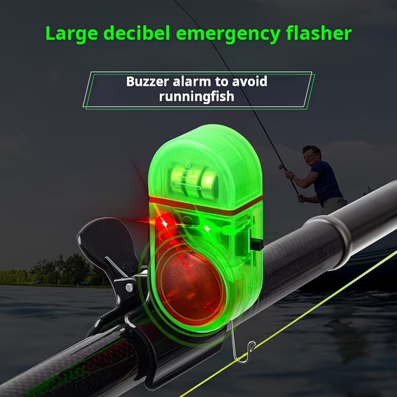 🚨🔊 Signal za ugriz z zvokom in LED lučko - občutljivo zaznavanje trnka podnevi in ponoči 🎣🌙-SI