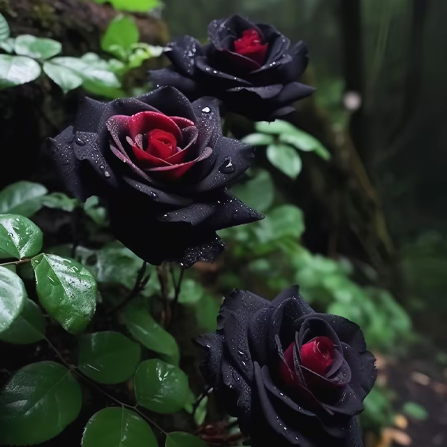 Semillas de rosa negra raras para plantar, variedad tradicional, no transgénicas. Más de 200 hermosas semillas de flores para el jardín de casa. Bonsái.-ES