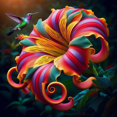 🌈Σπόροι λουλουδιών Rainbow Swirl Spiral - ένα σπάνιο λουλούδι-GR