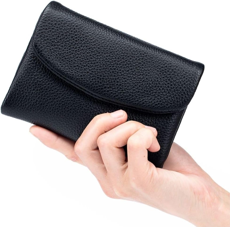 🔥⏰Unisex RFID denarnica Pebble iz pravega usnja🔥-SI