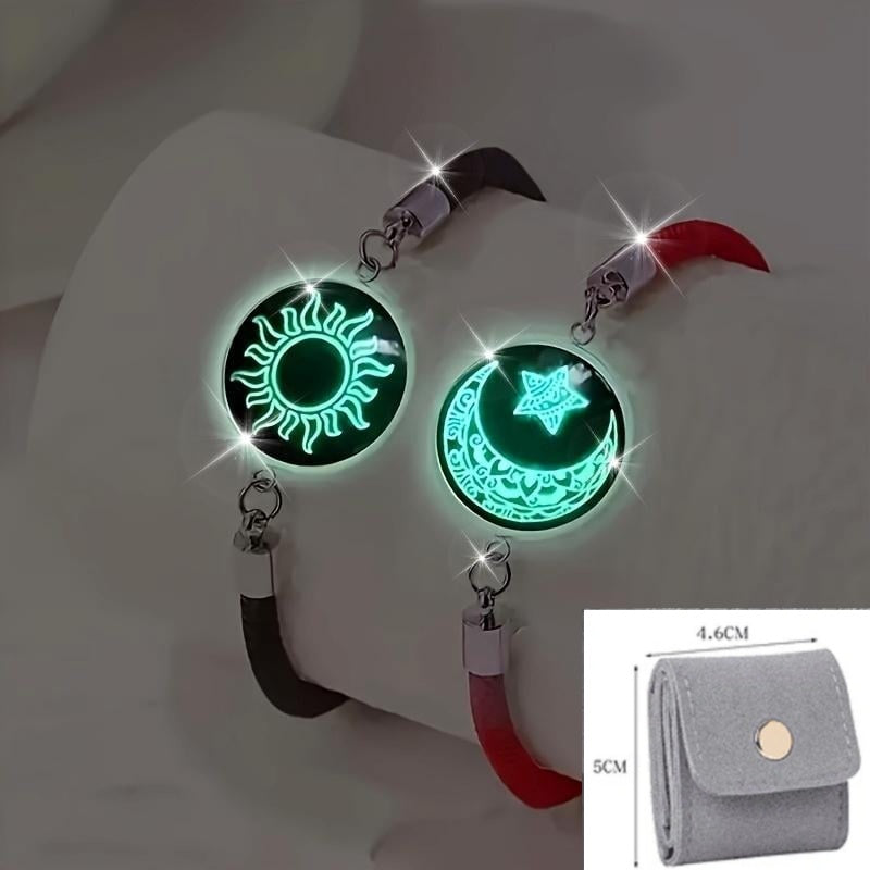 Слънце и Луна – Една душа. 💞 Гривни за двойки, които се свързват въпреки разстоянието.