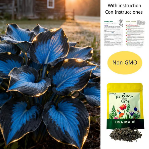 🔥🔥Último día de venta🔥Semillas de hosta premium raras🌿Planta tolerante a la sombra--ES