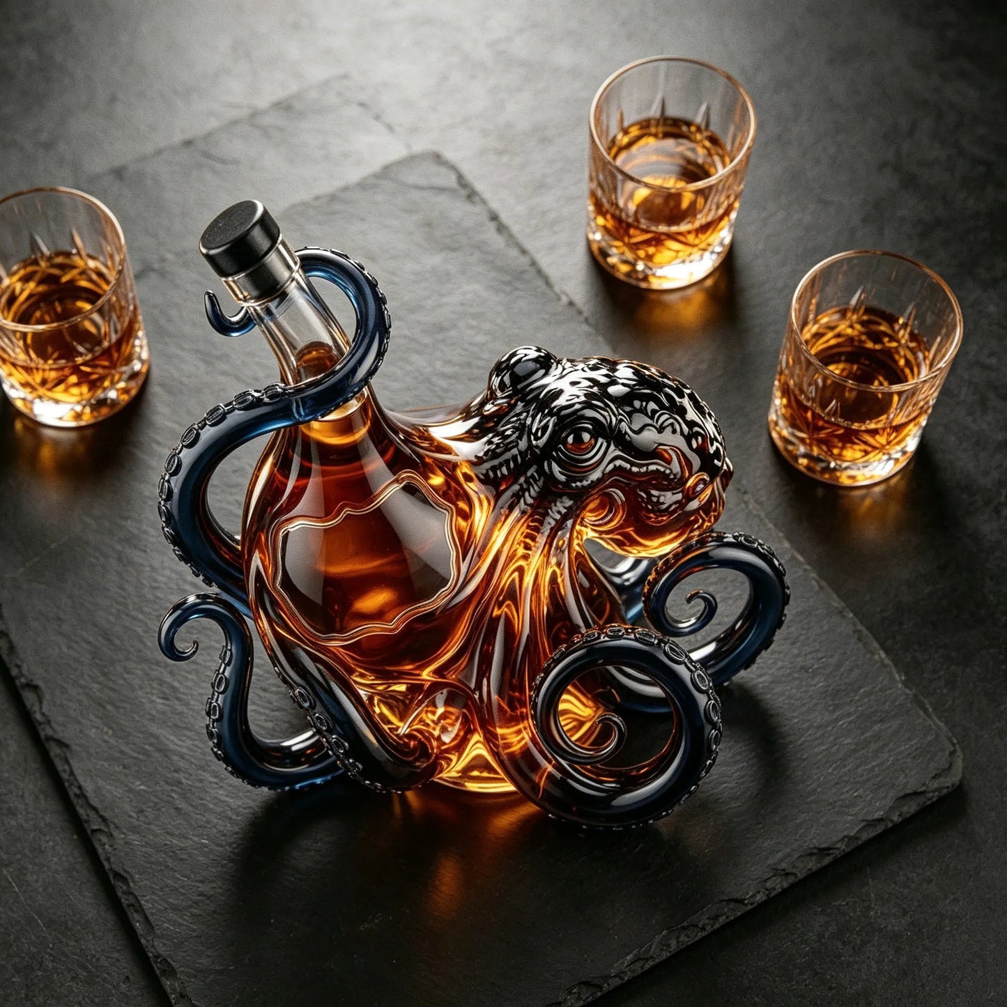 Legendarna izdaja rum 3D steklenice hobotnice-SI