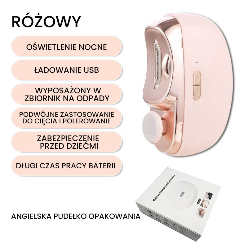 🔥2-в-1 моторизирана, полираща, автоматична нокторезачка🎁