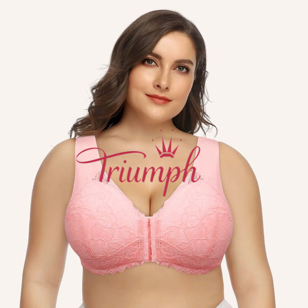 Triumph – (3vnt) 5D raštuota priekinio uždarymo belaidė atrama liemenėlė-LT
