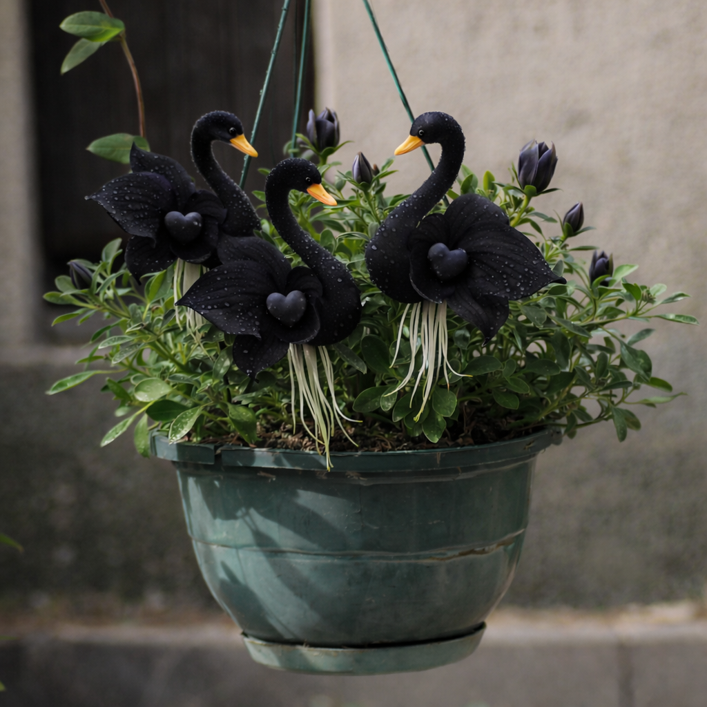 🔥 ¡Rebajas de primavera -50%! ✨ Encantadoras flores "Flor de cisne púrpura": una belleza única para tu jardín-ES