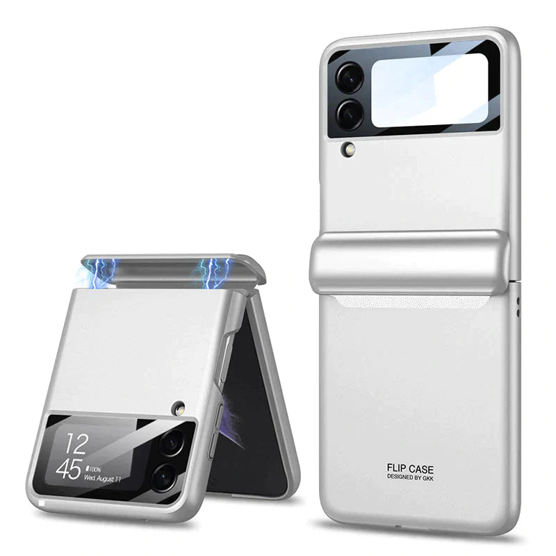 Напълно обгръщащ противоударен пластмасов капак за Samsung Galaxy Z Flip 3 5G