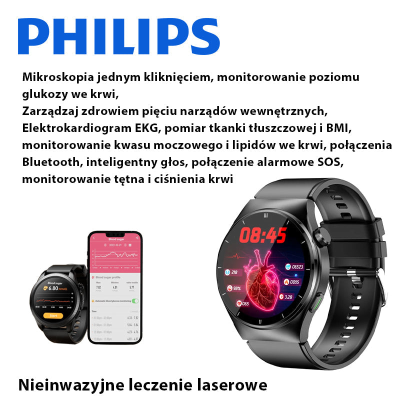 Inteligentny laserowy zegarek zabiegowy Philips (skanowanie całego ciała)