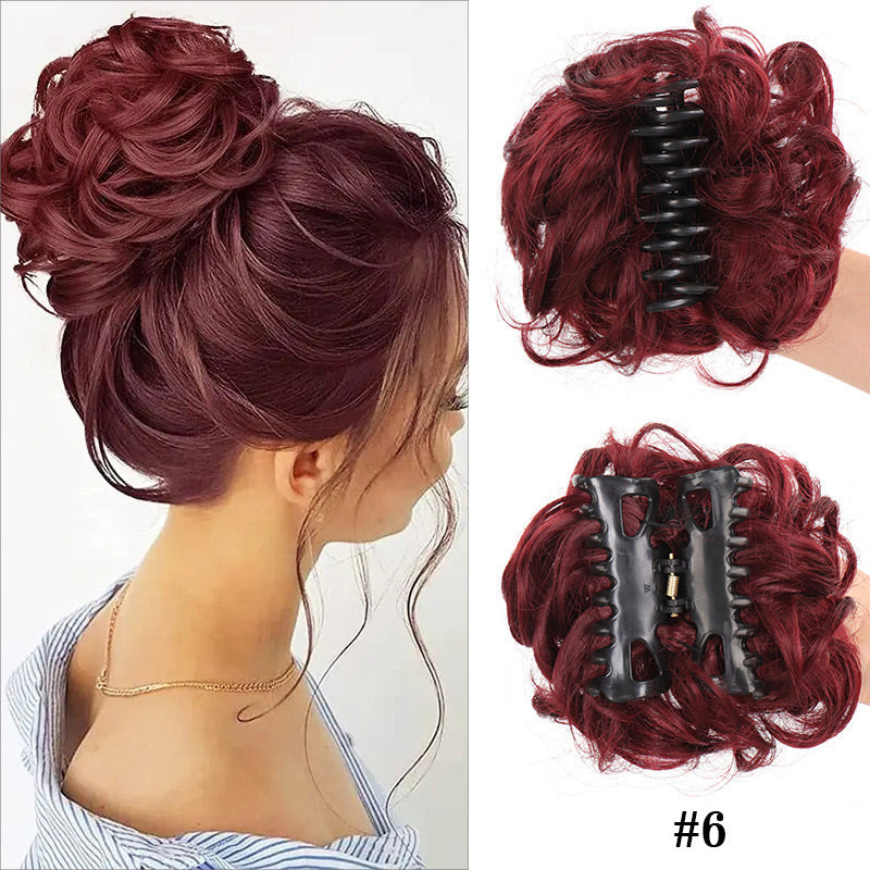 Перука с щипки за естествена коса