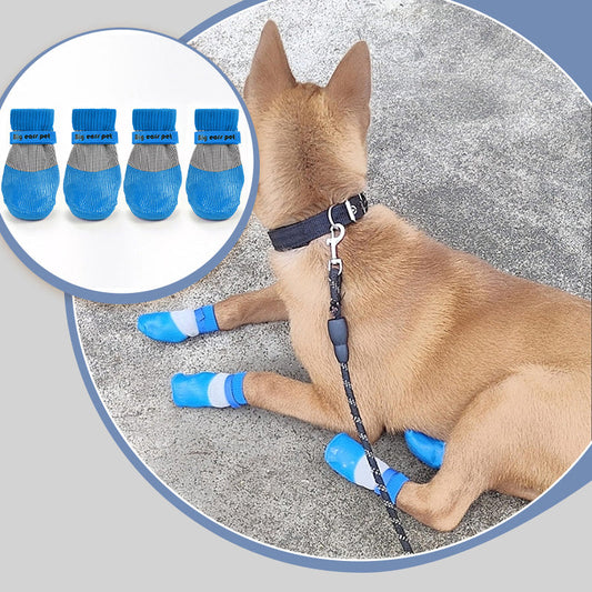 🐶2 чифта водоустойчиви чорапи за кучета с неплъзгащи се елементи