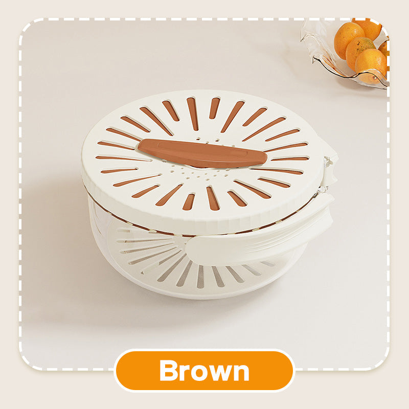 Cesta de drenaje universal con tapa🥗-ES