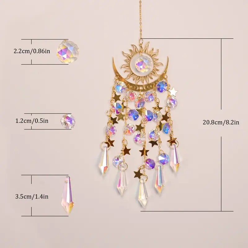 🌙Amuleto de cristal lunar para exteriores-ES