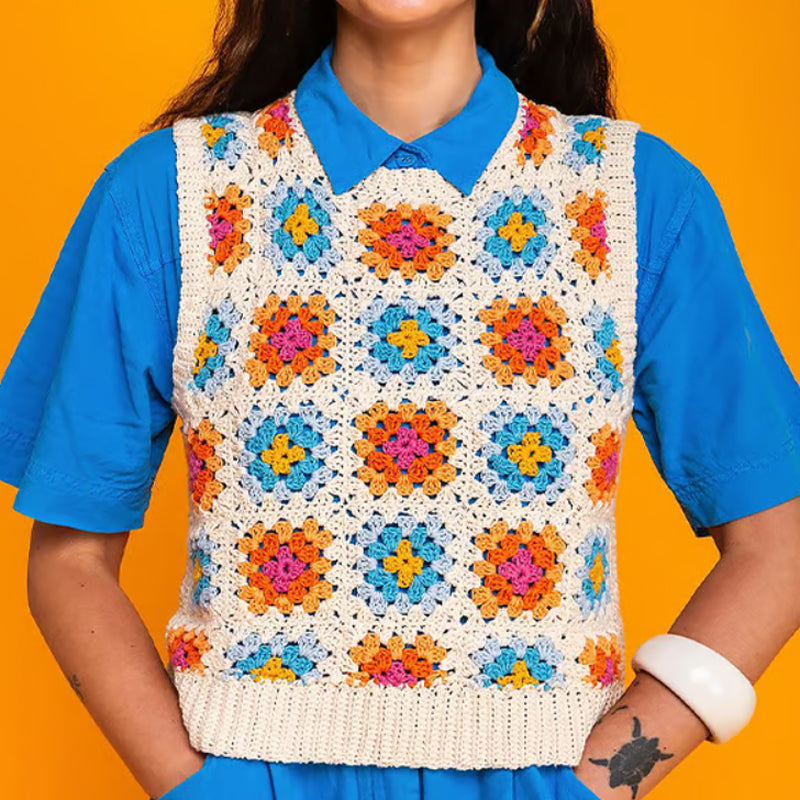 🧶✨Картова игра „Плетене на една кука с бабини квадрати“ – 50 модела за комбиниране и създаване