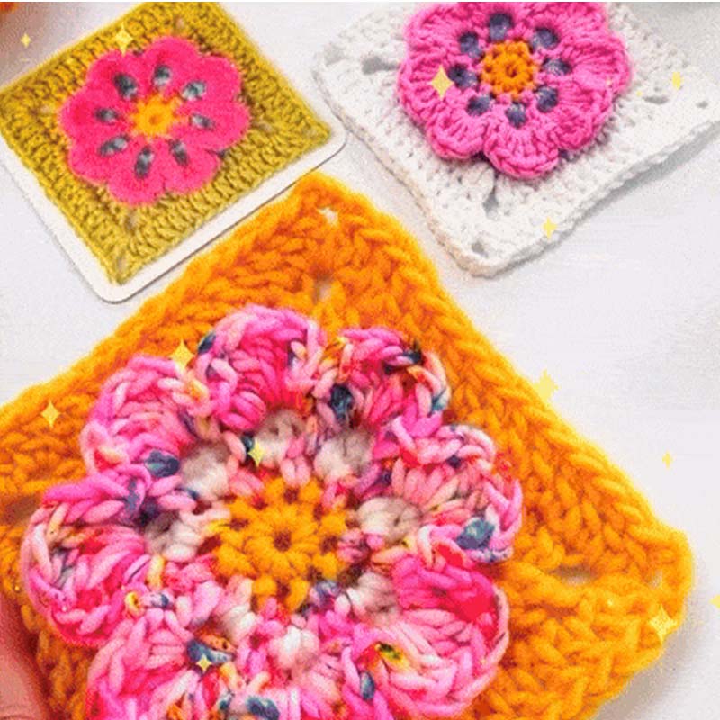 🧶✨Картова игра „Плетене на една кука с бабини квадрати“ – 50 модела за комбиниране и създаване