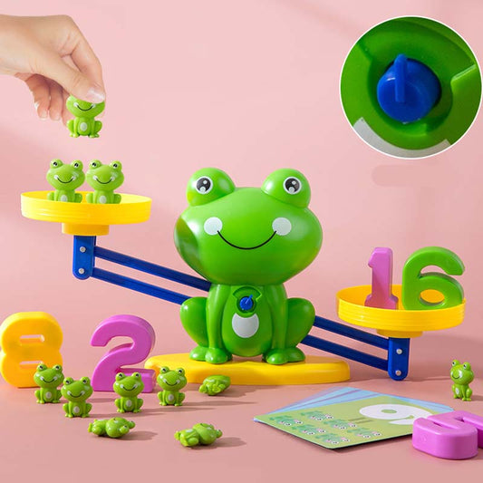 🐸Детски комплект играчки с анимационни животни и люспи