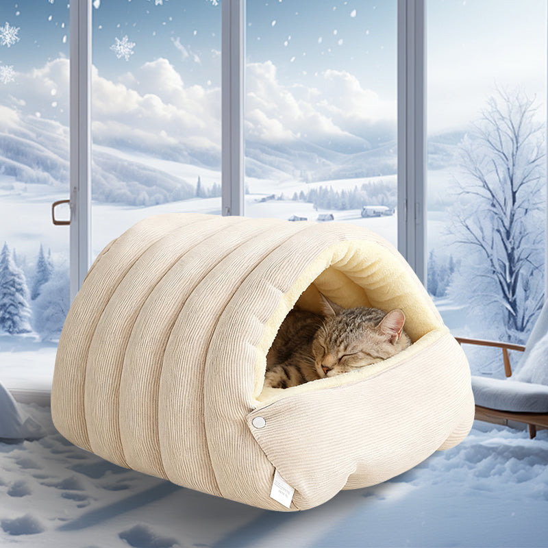 Удобно и уютно плюшено легло за домашни любимци🐱