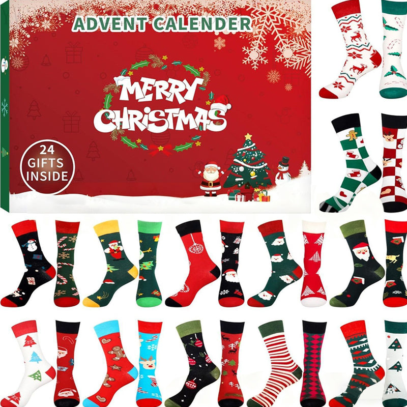 🎄🎁Adwentowy kalendarz ze skarpetek świątecznych🧦