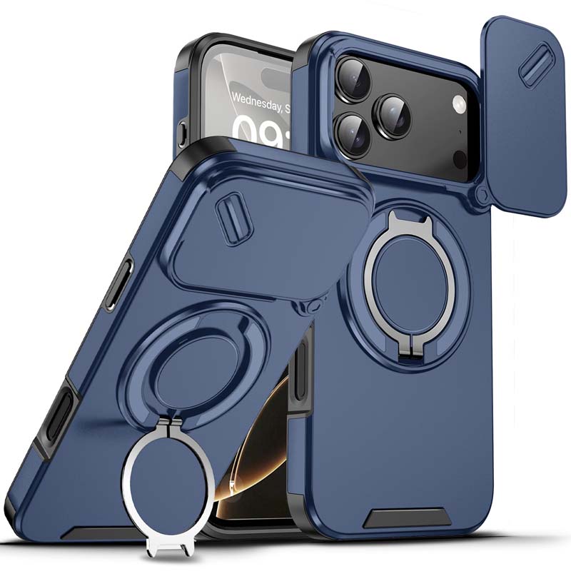 🔥Magnetinis telefono dėklas su žiediniu stovu, skirtas „iPhone“✨-LT