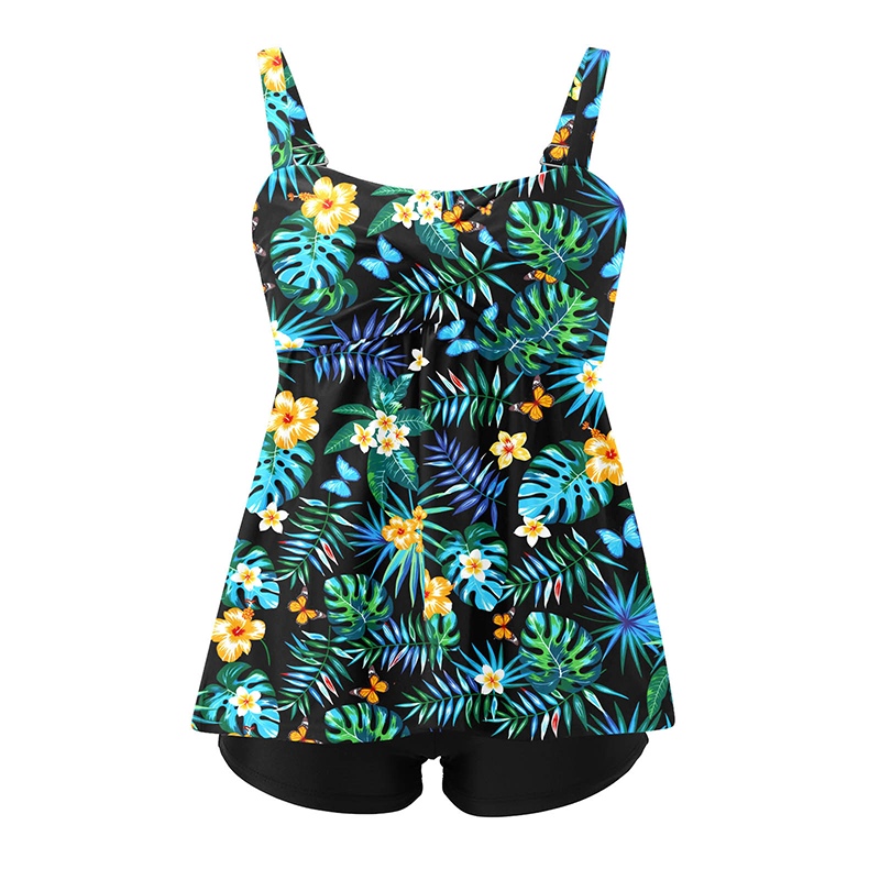 Privoščite si samozavestno silhueto ob bazenu – ženski tankini top. Plačilo po povzetju! 👙-SI