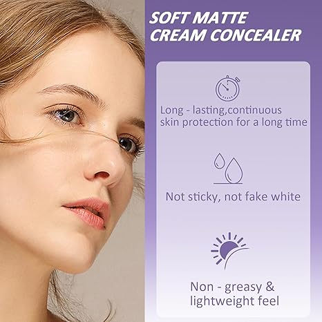 🔥 Compra uno y llévate el segundo gratis! 🎁Corrector en crema suave y mate-ES