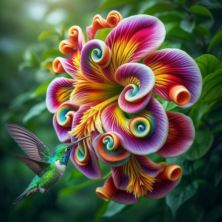 🌈Σπόροι λουλουδιών Rainbow Swirl Spiral - ένα σπάνιο λουλούδι-GR