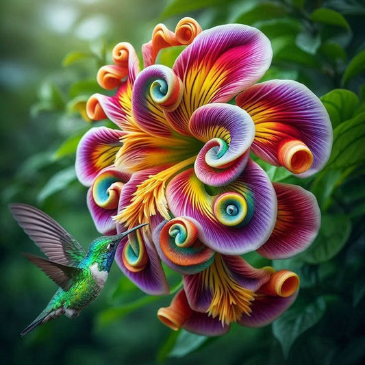 🌈Σπόροι λουλουδιών Rainbow Swirl Spiral - ένα σπάνιο λουλούδι-GR