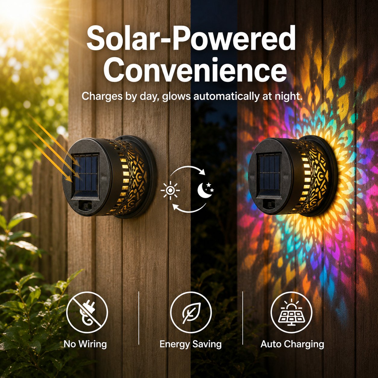 🔥 Omejen 50 % POPUST — Solarna projektorska luč Mandala za čarobno zunanje vzdušje-SI