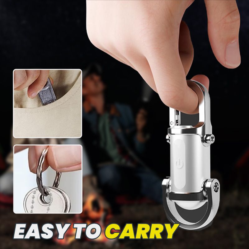 Linterna llavero de 1200 lm, súper brillante, resistente al agua, miniatura.-ES