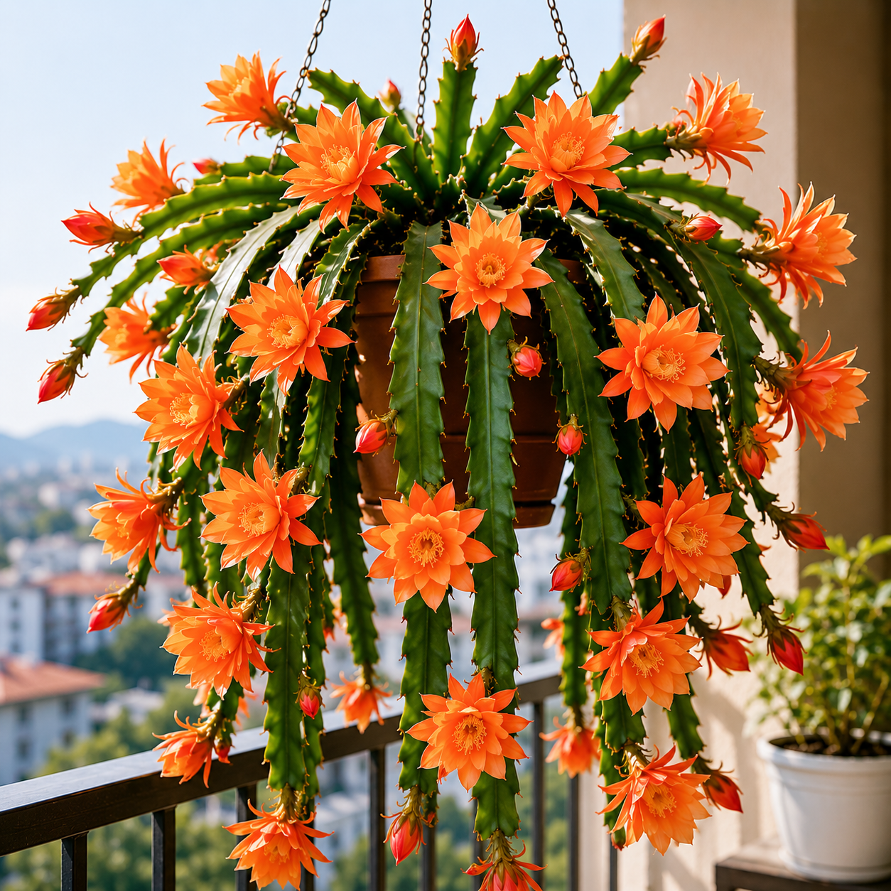 💫 Retas Epiphyllum orchidėjinis kaktusas 🌸 Reta gėlė, kuria visi sustoja pasigrožėti-LT