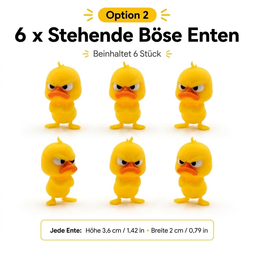 😠 „Angry Duck“ stalo figūrėlė – suteikite savo stalui žaismingumo! 🐥-LT