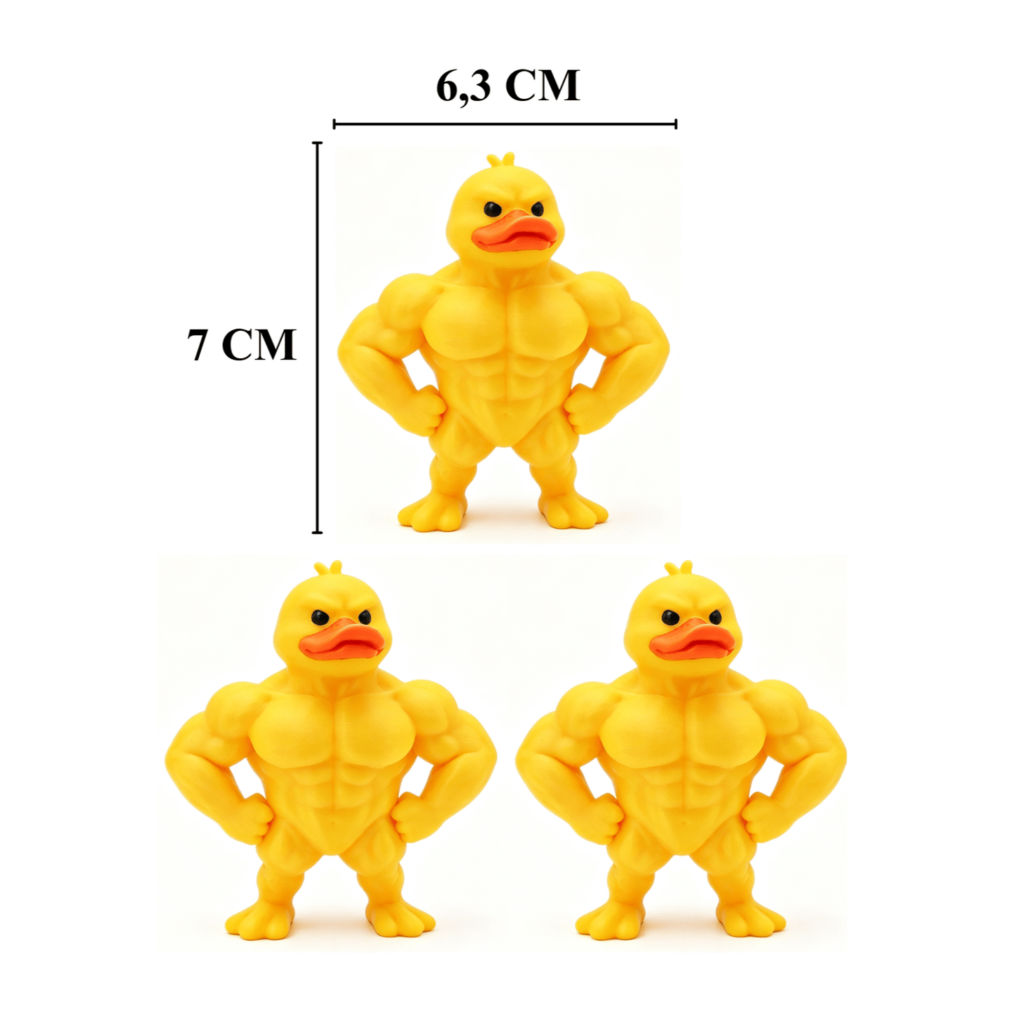 😠 „Angry Duck“ stalo figūrėlė – suteikite savo stalui žaismingumo! 🐥-LT