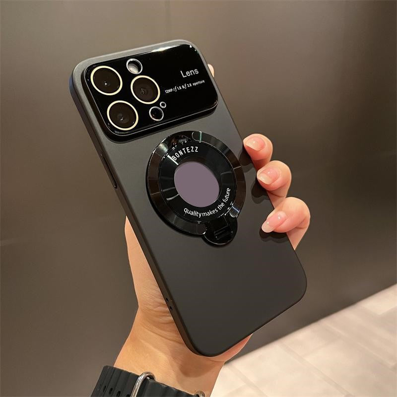 Магнитен държач за iPhone от матиран водоустойчив материал с голям прозорец