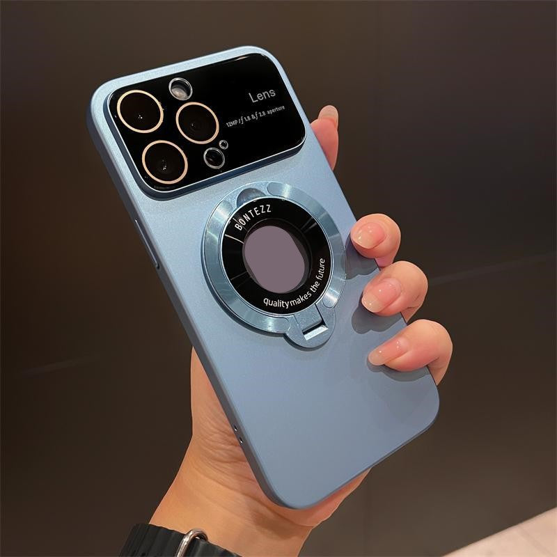 Магнитен държач за iPhone от матиран водоустойчив материал с голям прозорец