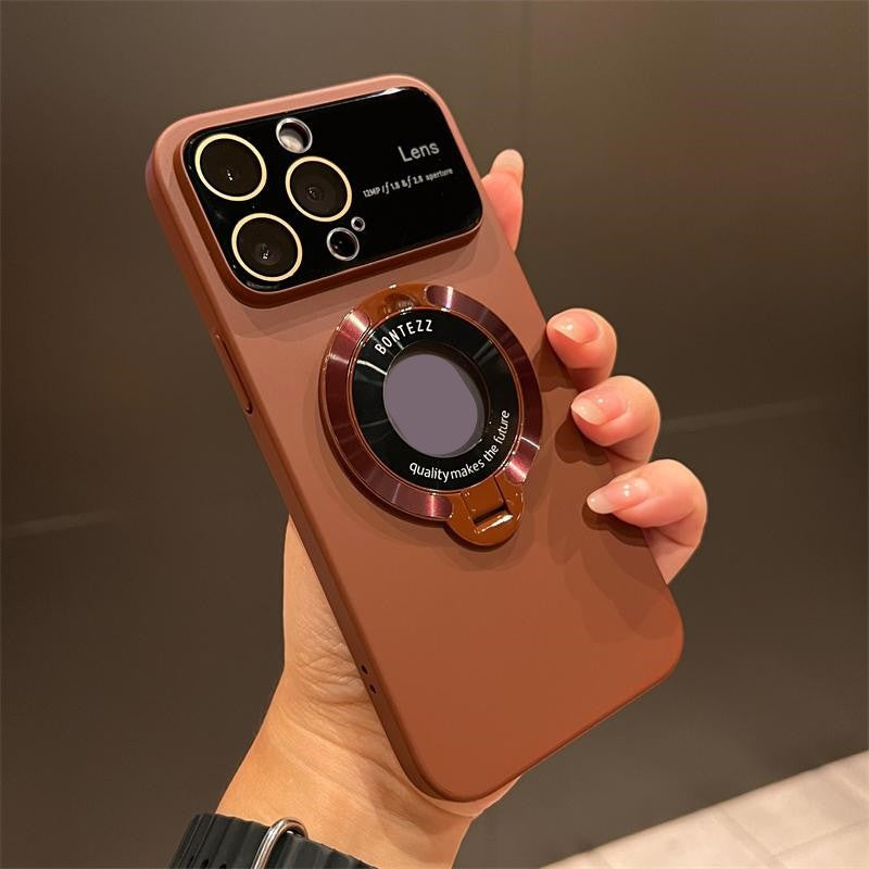 Магнитен държач за iPhone от матиран водоустойчив материал с голям прозорец