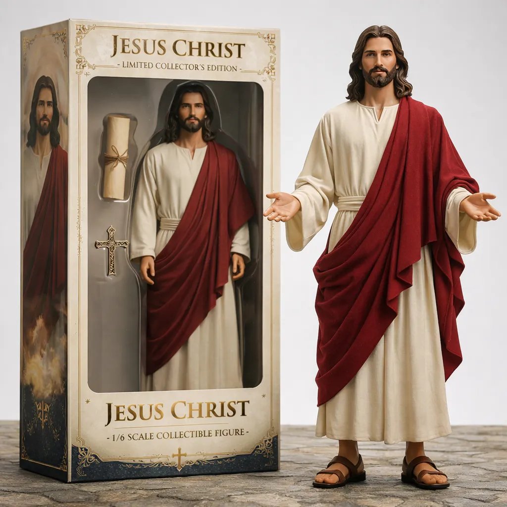(🎁Zadnji dan 50 % popusta)🙏✝️Figura Jezusa Kristusa v omejeni zbirateljski izdaji v merilu 1/6-SI