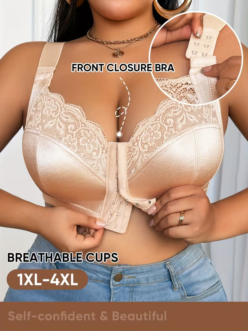 👙TRIUMPH – [4 бр.]🔥50% Дамски сутиен с пълно покритие за жени с големи размери - Сутиени с големи размери с изразителни пропорции