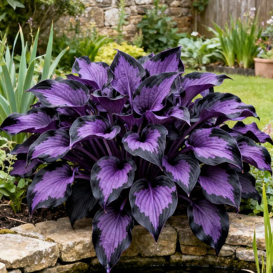 💥Καυτή Προσφορά 2025 🌌Σπόροι Hosta Midnight Purple Heart, ένα πολυετές φυτό που αγαπά τη σκιά για τον κήπο-GR