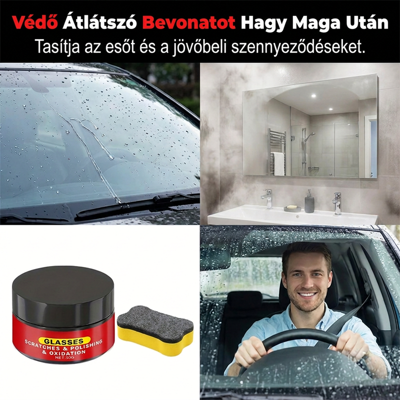 🚗 Πάστα επιδιόρθωσης και γυαλίσματος υαλοπινάκων – Γρήγορη αφαίρεση γρατσουνιών-GR