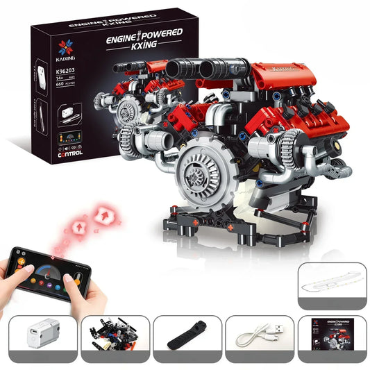 🔥 Ryczący silnik V8!