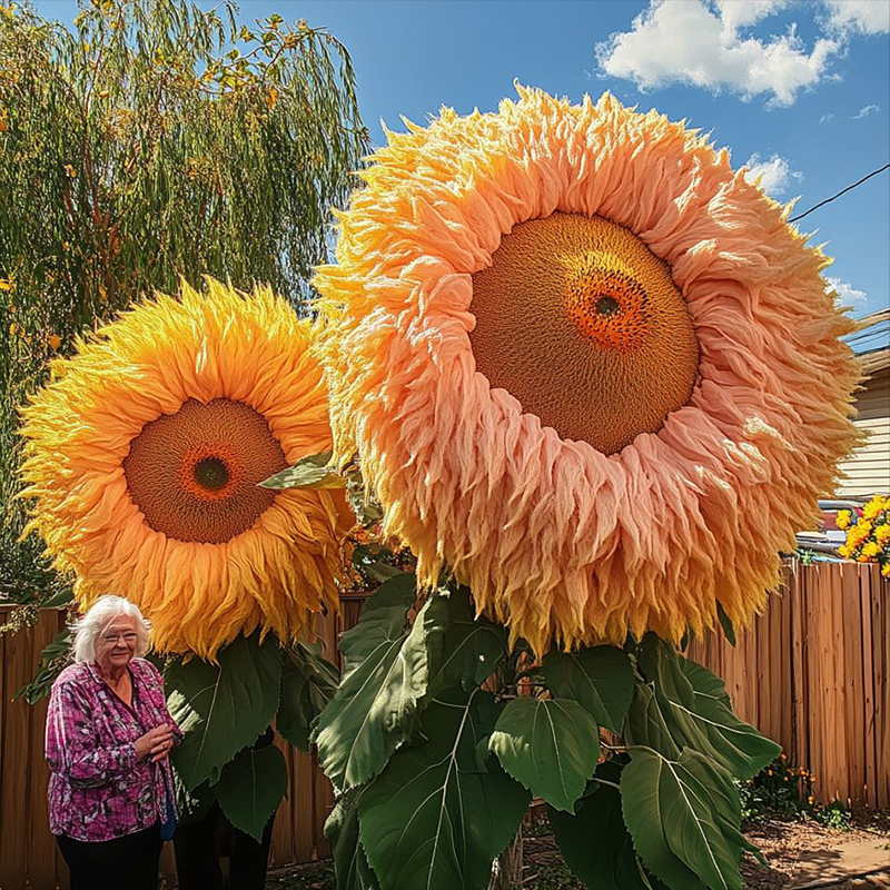 🌻 Очарователно гигантско плюшено мече Слънчоглед 🔆