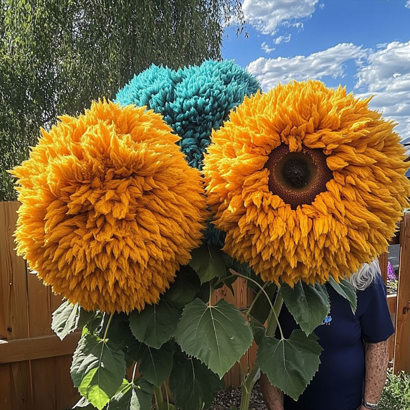 🌻 Очарователно гигантско плюшено мече Слънчоглед 🔆