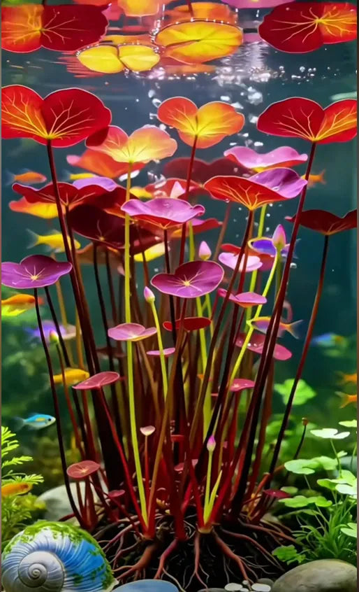 🐟Hydroponické korene červeného lotosu🌿 Premeňte svoje akvárium na živú záhradu-SK