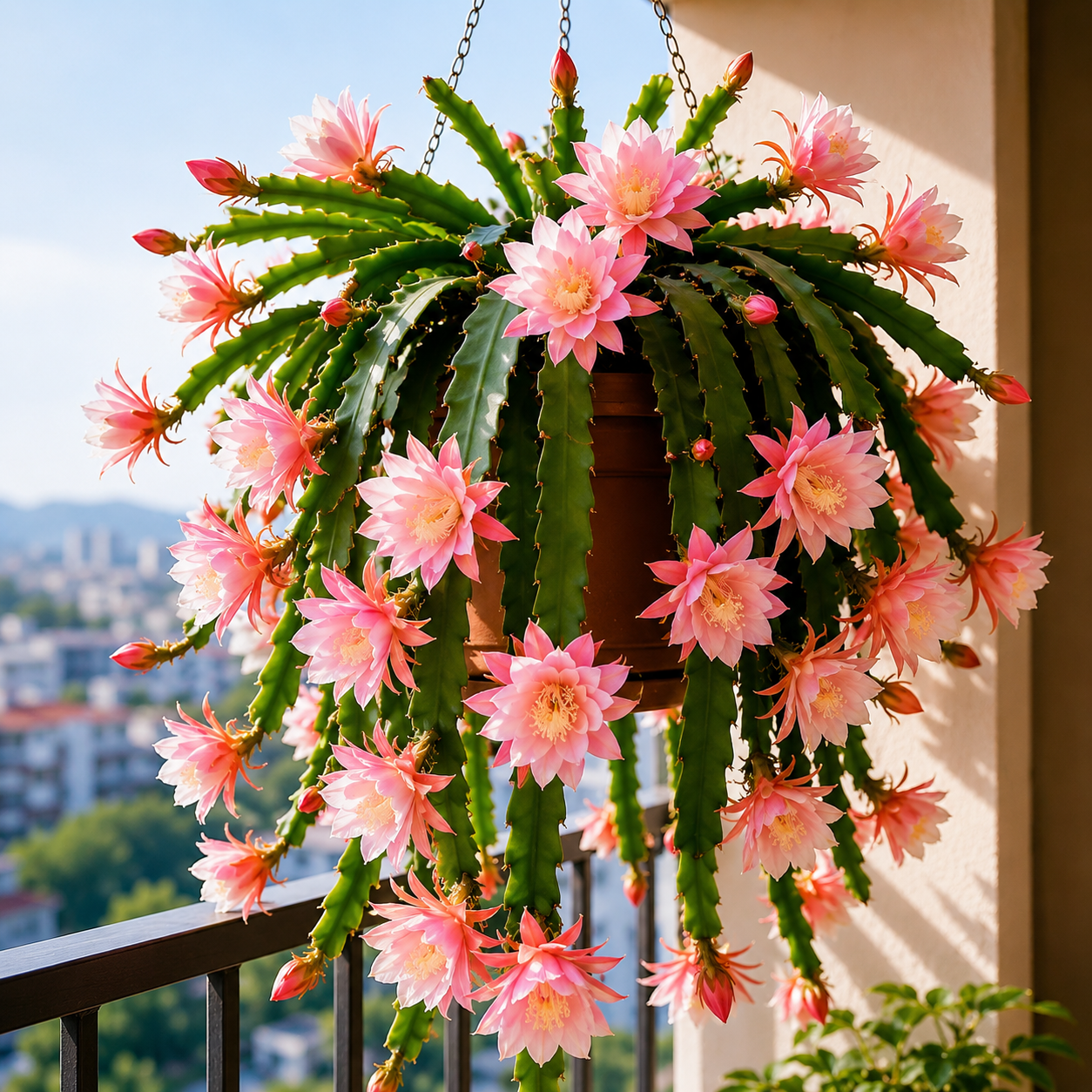 💫 Retas Epiphyllum orchidėjinis kaktusas 🌸 Reta gėlė, kuria visi sustoja pasigrožėti-LT