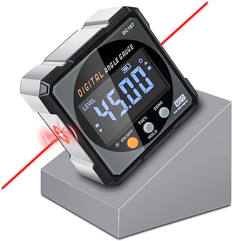 Pousbo® Mini LCD skaitmeninis kampinis nuolydžio matuoklis-LT