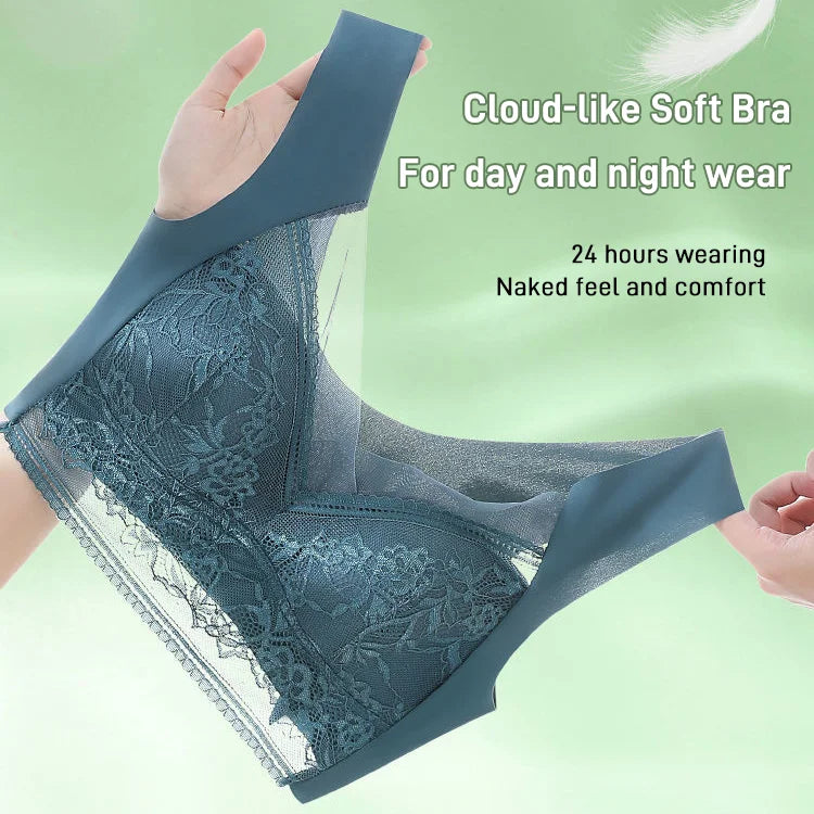 👙Sujetador de encaje de mujer súper cómodo y suave sin aro de acero【✨1 + 1 gratis】-ES