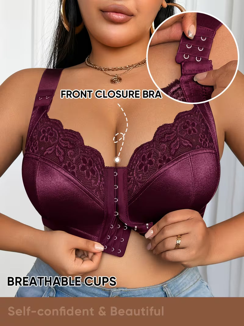 👙TRIUMPH – [4 бр.]🔥50% Дамски сутиен с пълно покритие за жени с големи размери - Сутиени с големи размери с изразителни пропорции
