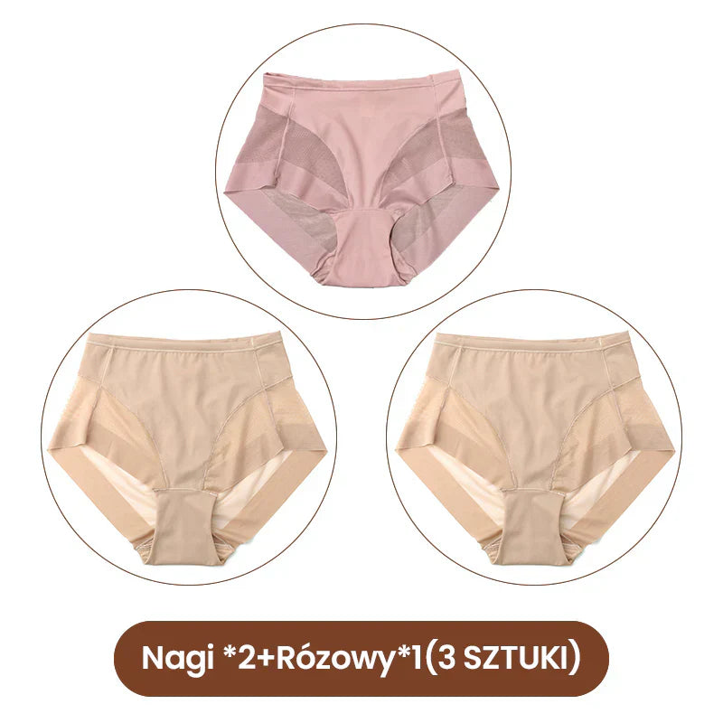 🔥Kúpte 2 a získajte 1 zadarmo🔥Dámska bezšvová súprava tvarujúcich nohavičiek s vysokým pásom-SK